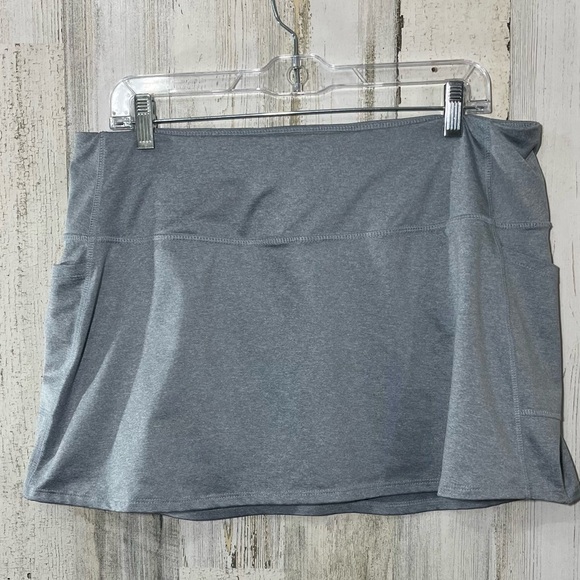 Etonic Pants - Etonic Golf Tennis Athletic Skirt Skort Grey Pockets Stretch Size Large